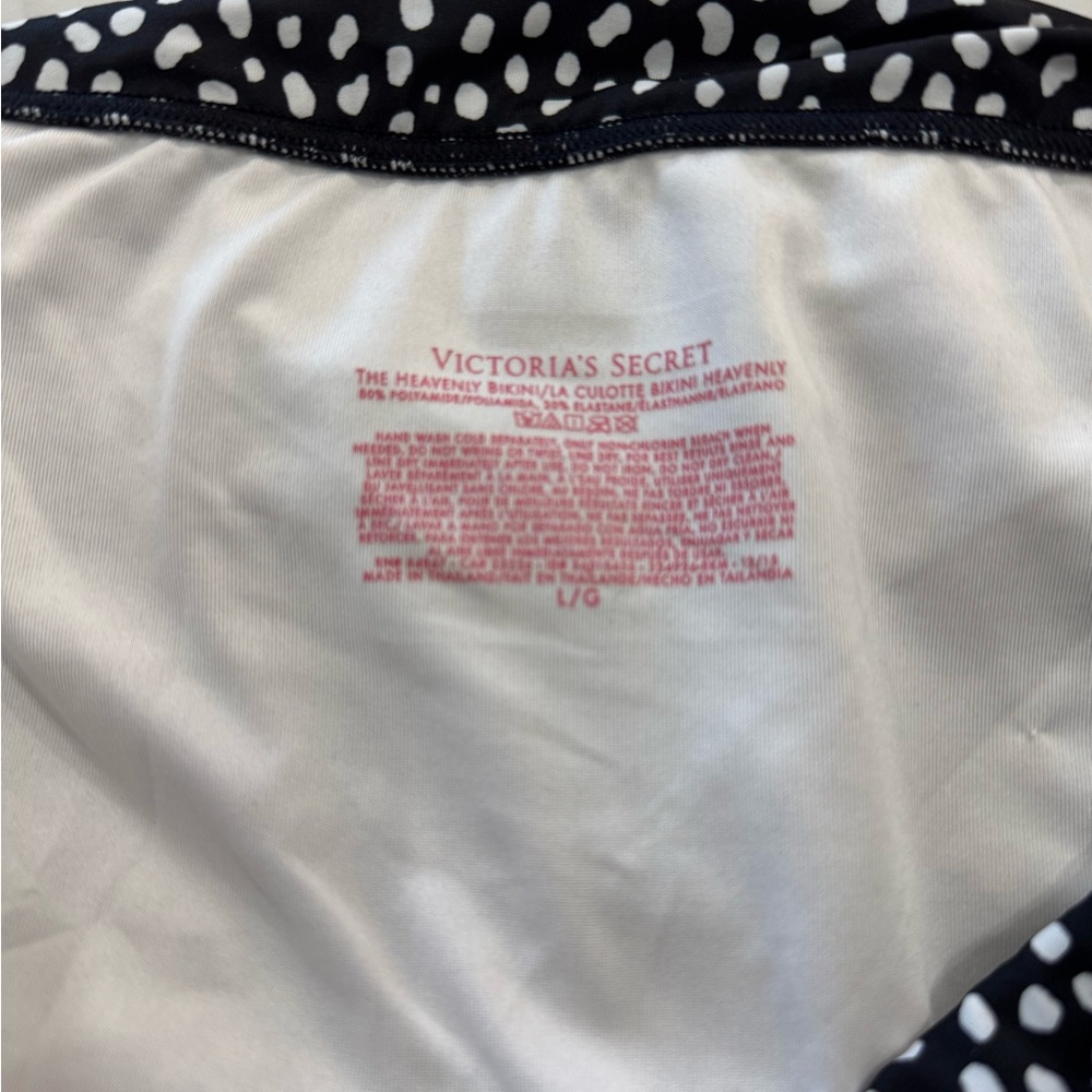 Victoria Secret Black and White Polka Dot Bikini Bottom - Picture 3 of 3